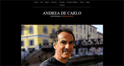Desktop Screenshot of andreadecarlo.com